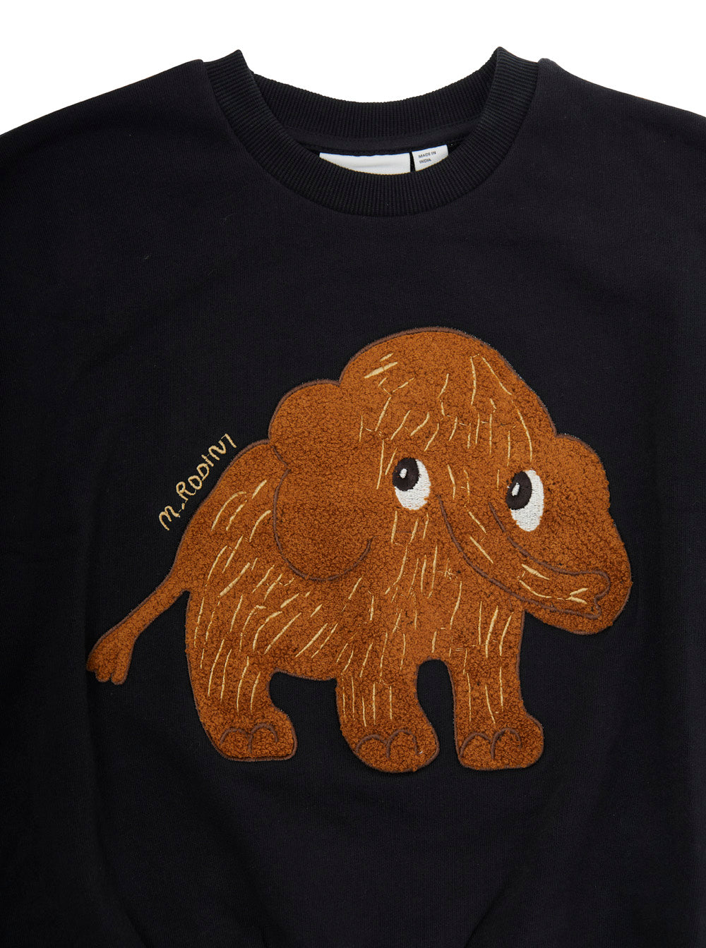 Black Sweatshirt with Maxi Logo on the Front in Cotton Boy Sweatshirts