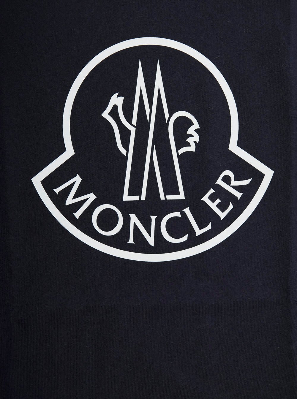 Black Crewneck T-Shirt with Logo Print in Stretch Cotton Boy Blu Tshirts And Polo Shirts