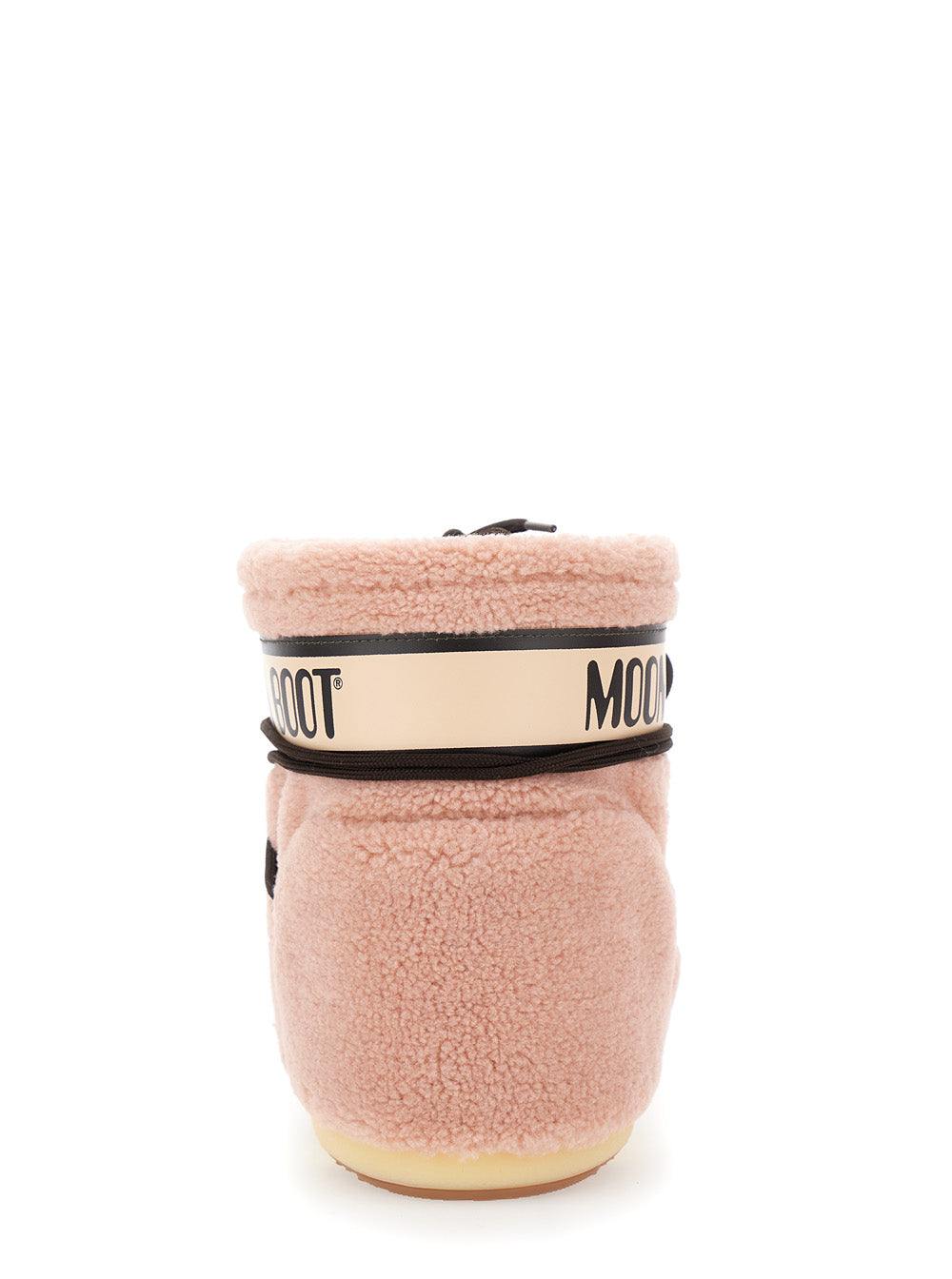 Icon Pink Snow Ankle Boots with Maxi Logo Print on the Side in Fleece Woman Acrilyc Polyester Pvc