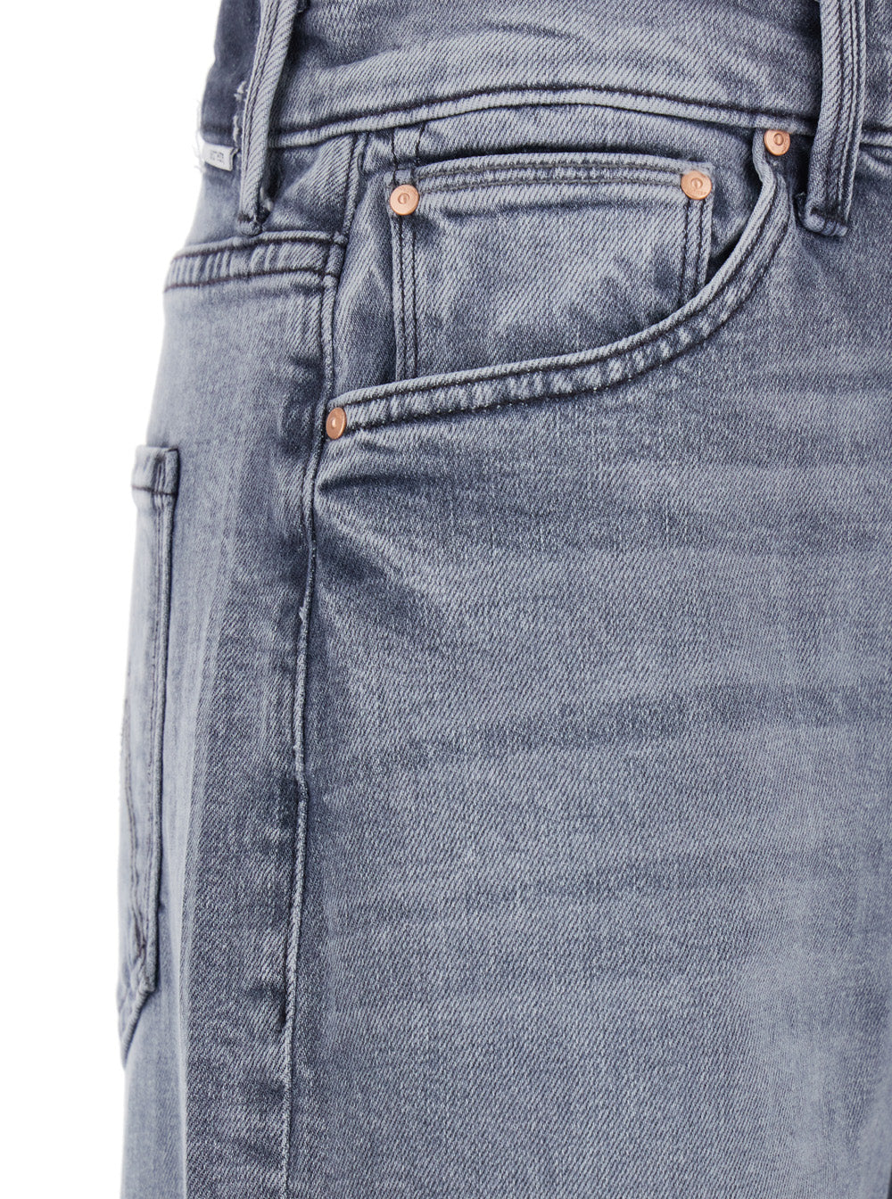 The Ditcher Roller Sneak Grey Jeans With Logo Embroidery On Rear And Patch Denim Woman