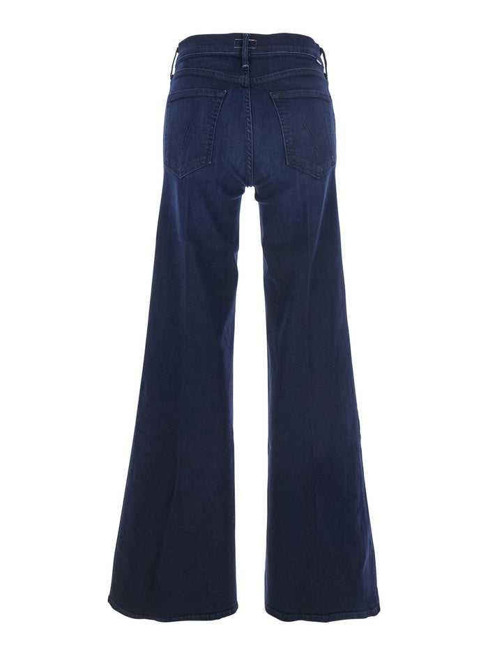 The Twister Sneak Blue Jeans With Belt Loops And Wide Leg Denim Woman Blu