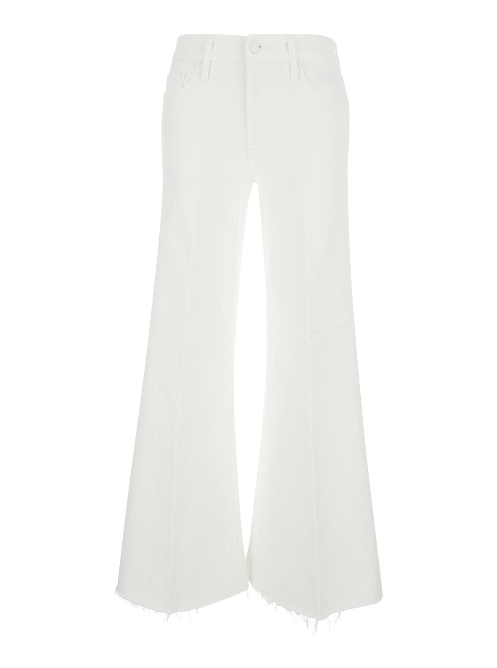 White Flared Jeans Denim Woman