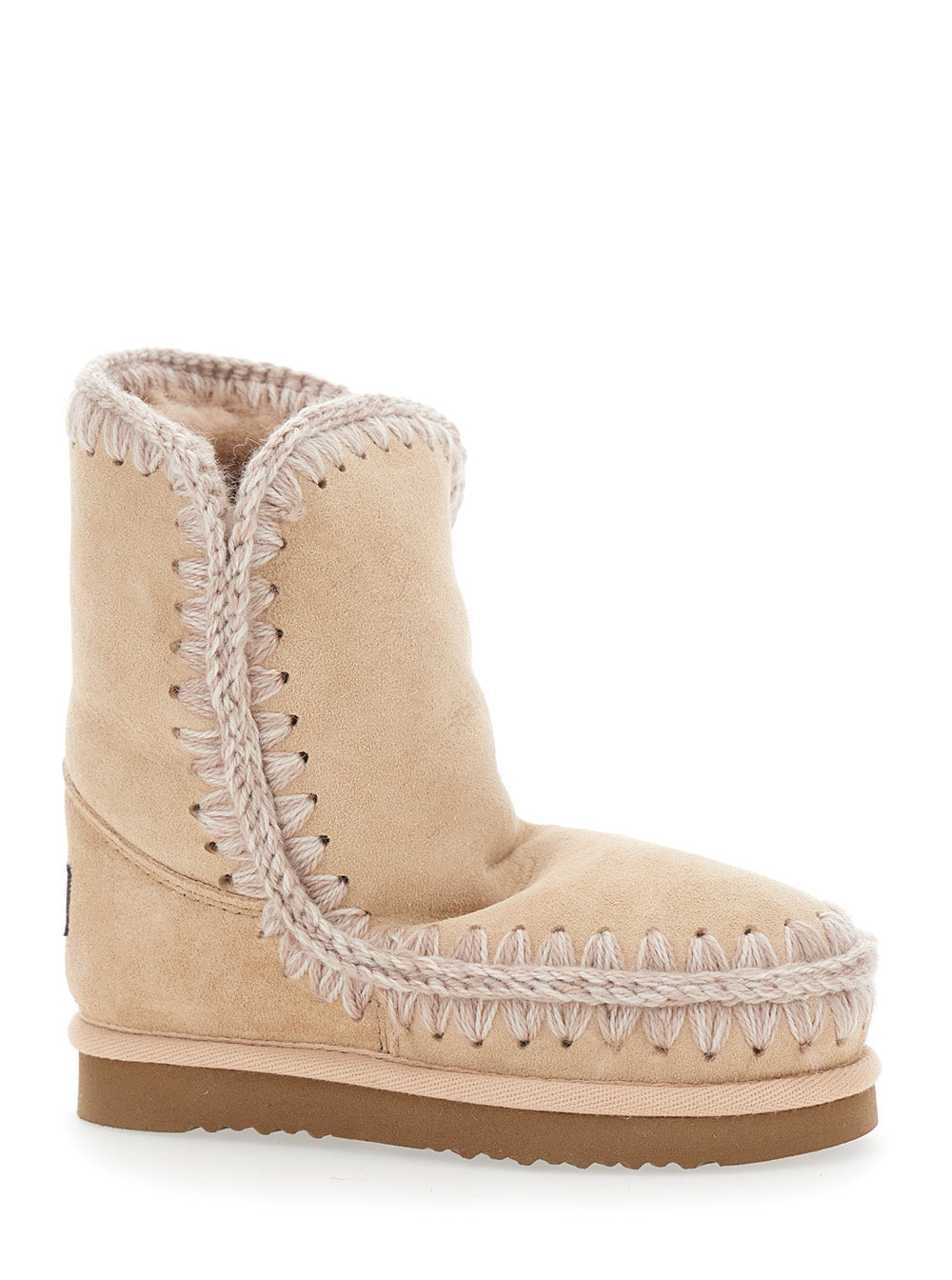 Eskino Pink Ankle Boots in Patent Suede Girl Sheep