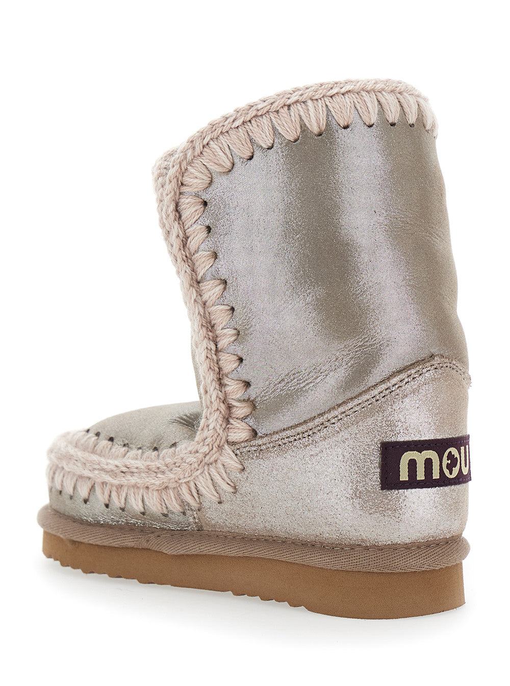 Eskino Metallic Ankle Boots in Patent Suede Girl Sheep