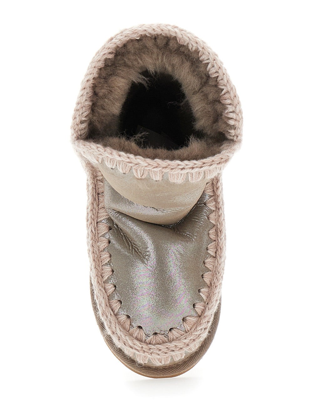 Eskino Metallic Ankle Boots in Patent Suede Girl Sheep
