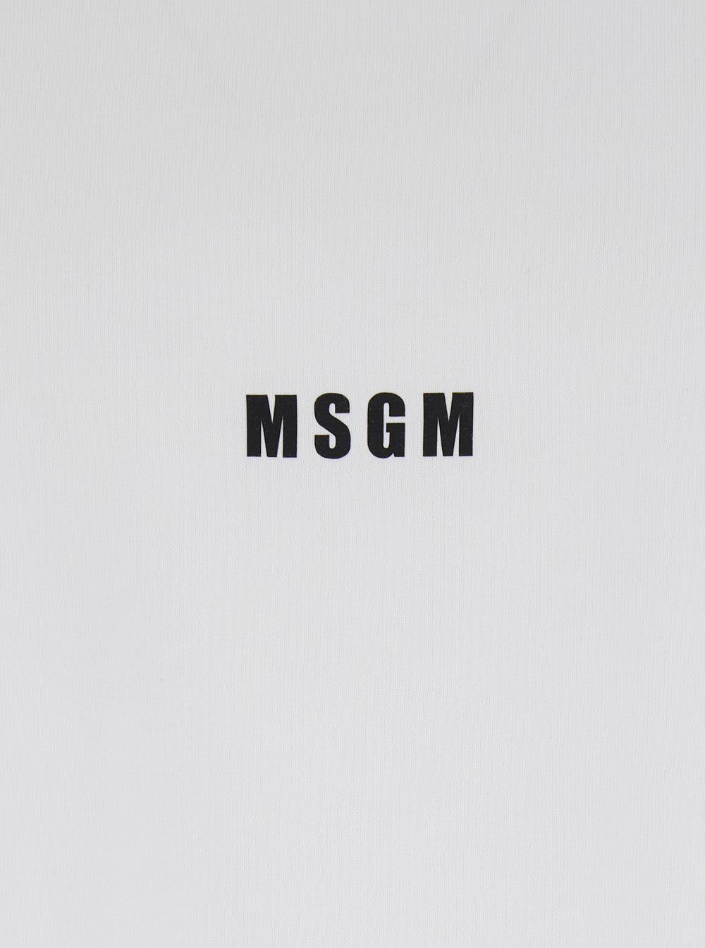 White T-Shirt with Lettering Logo on the Front in Cotton Man Tshirts And Polo Shirts