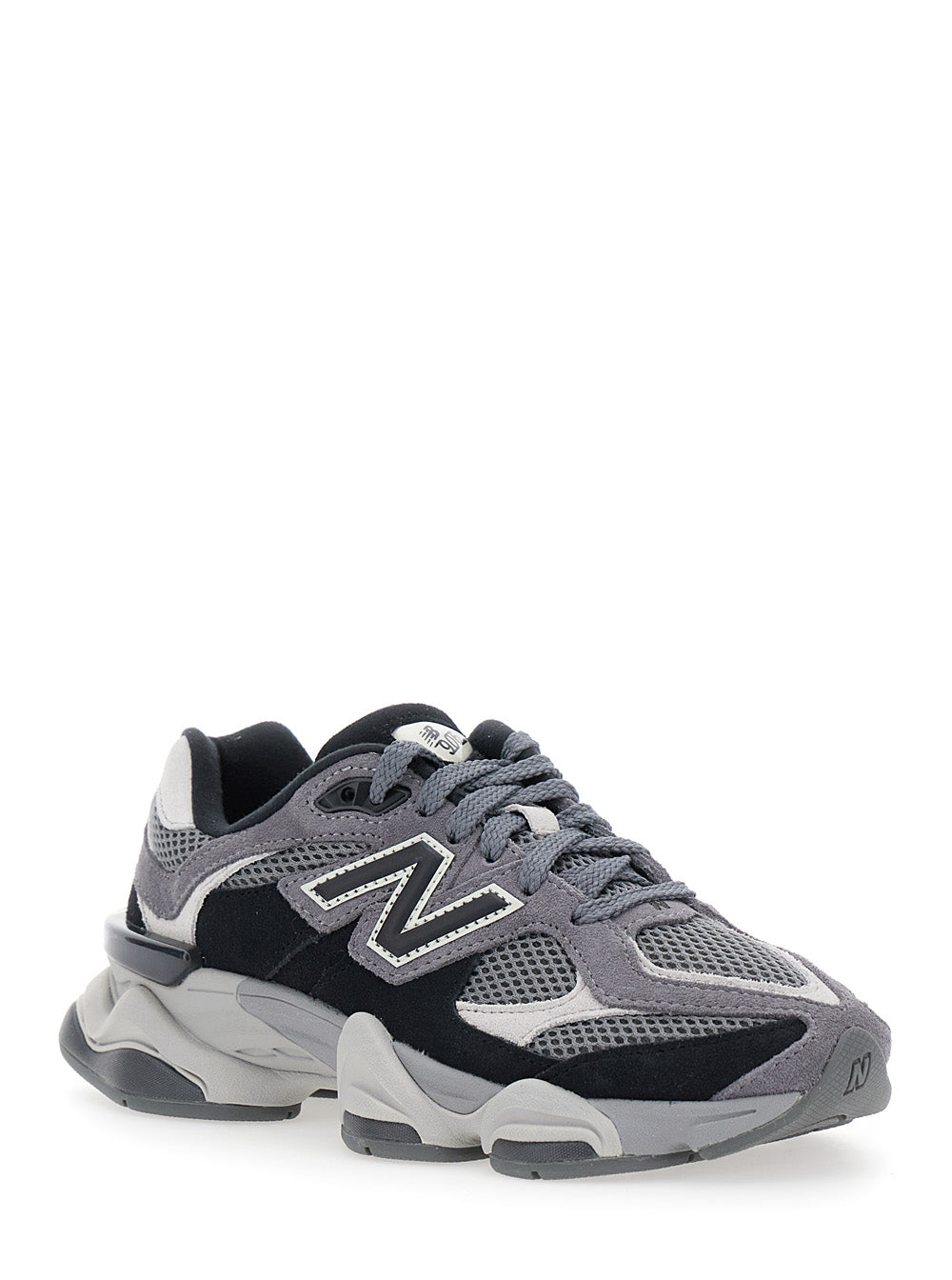 9060 Black Sneakers With Lateral Logo Suede Unisex