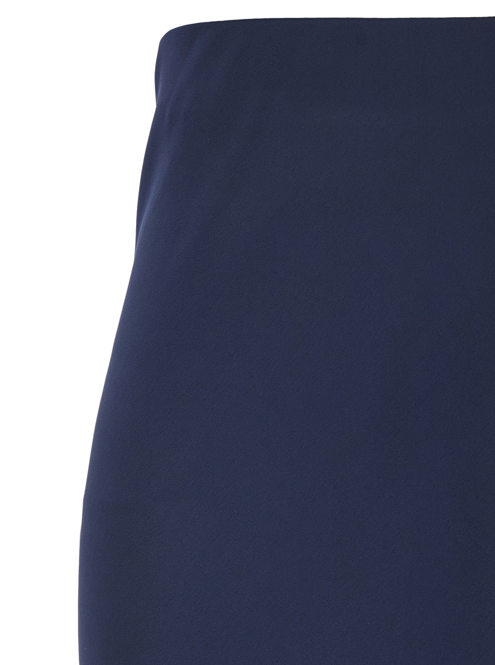 Blue Long Skirt with Ruffle Detail at the Bottom in Satin Woman Blu Polyester