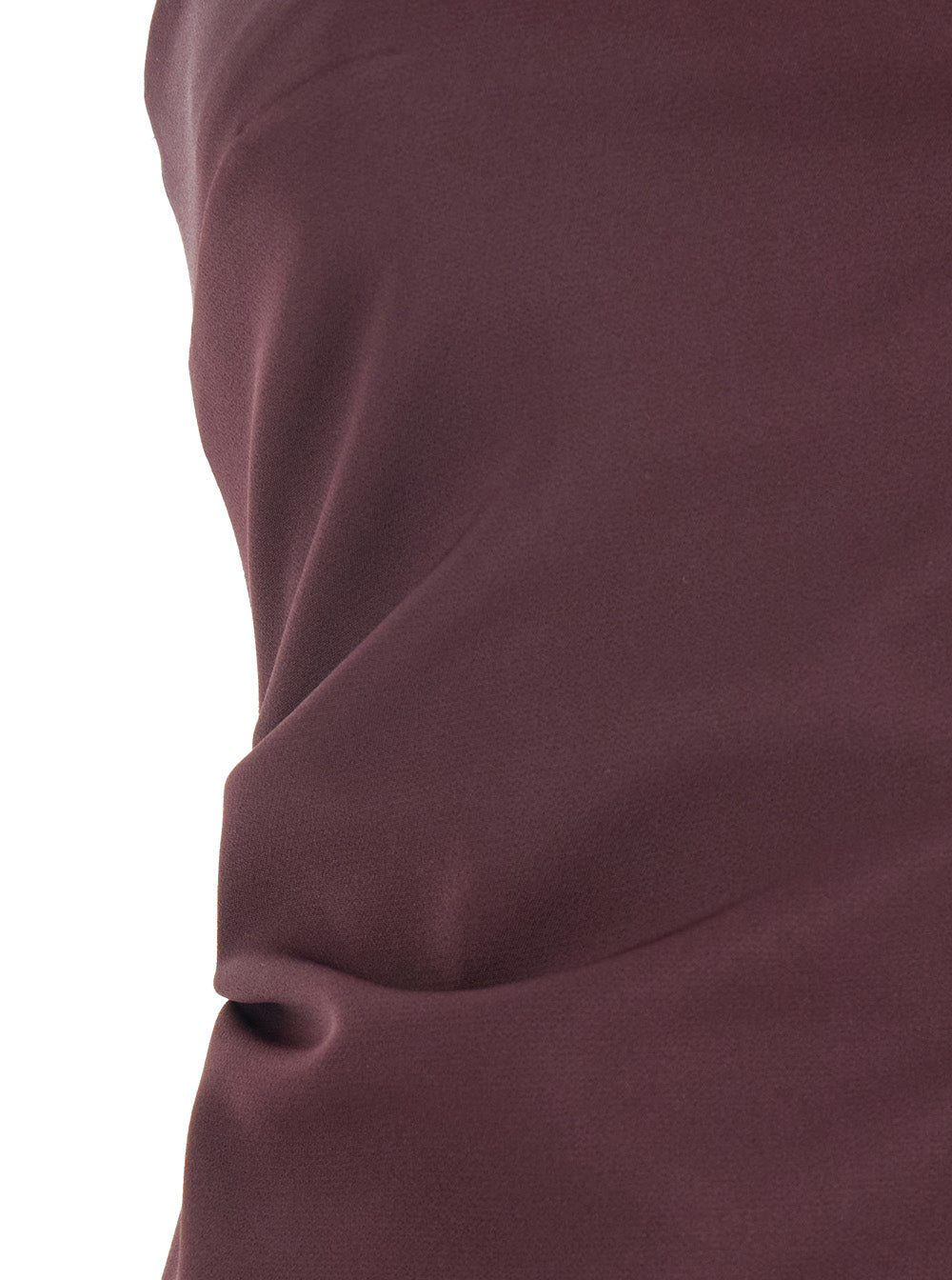 Bordeaux Bustier Dress in Tech Fabric Woman Polyester Elastane Long