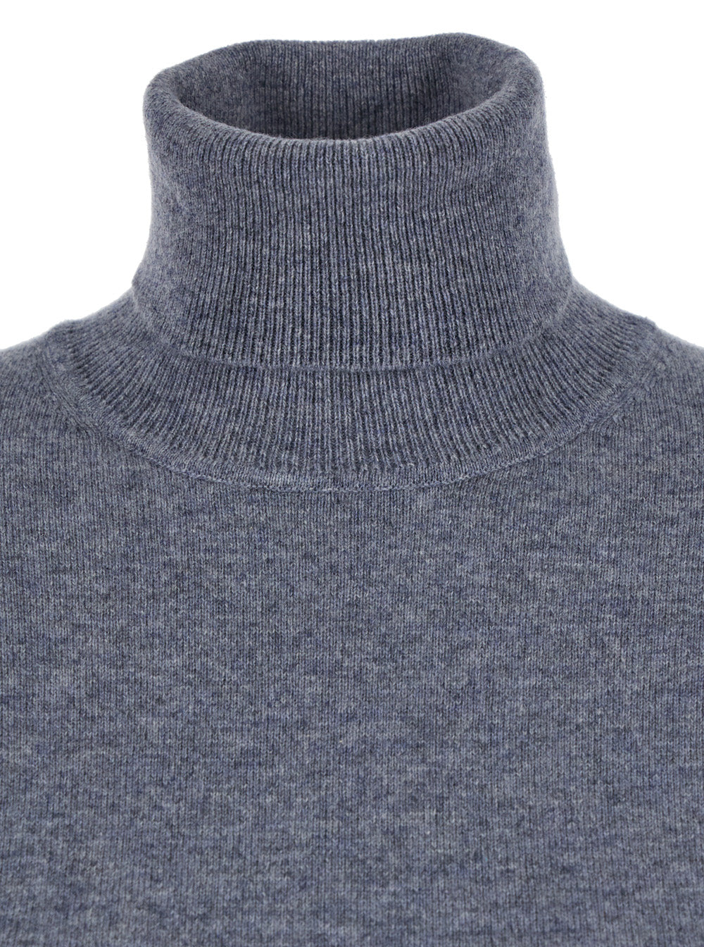 Grey Turtleneck in Cashmere Woman Jersey