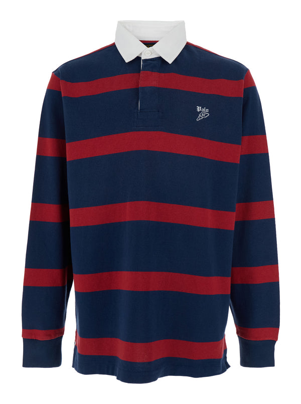 Multicolor Polo Shirt With Logo Embroidery Cotton T-shirts