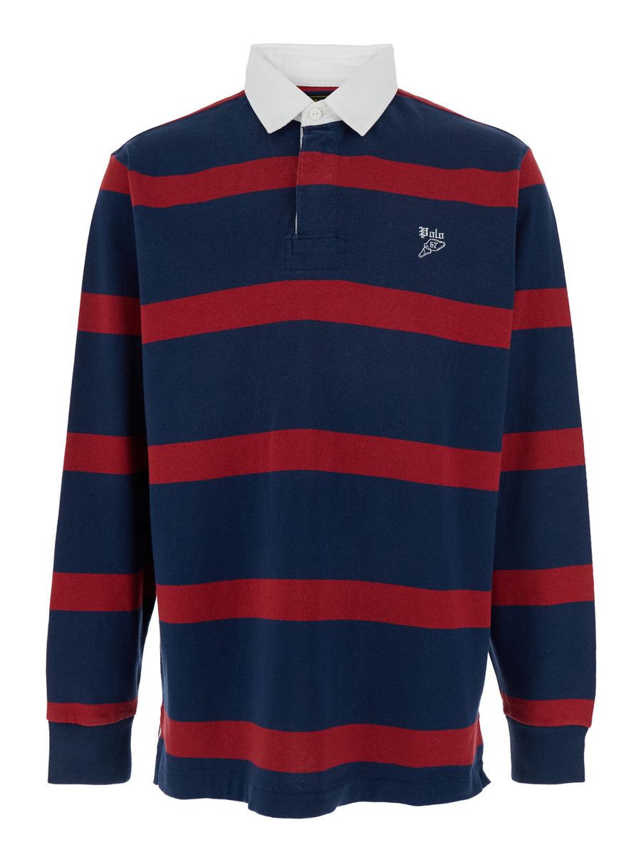 Multicolor Polo Shirt With Logo Embroidery Cotton T-shirts