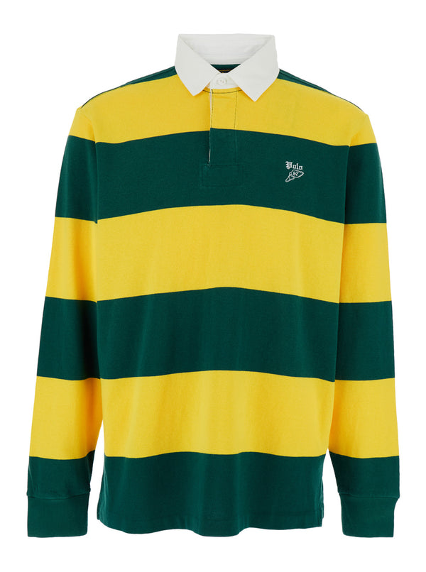 Multicolor Polo Shirt With Embroidered Logo Cotton T-shirts