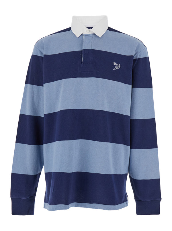 Multicolor Polo Shirt With Logo Embroidery Cotton T-shirts