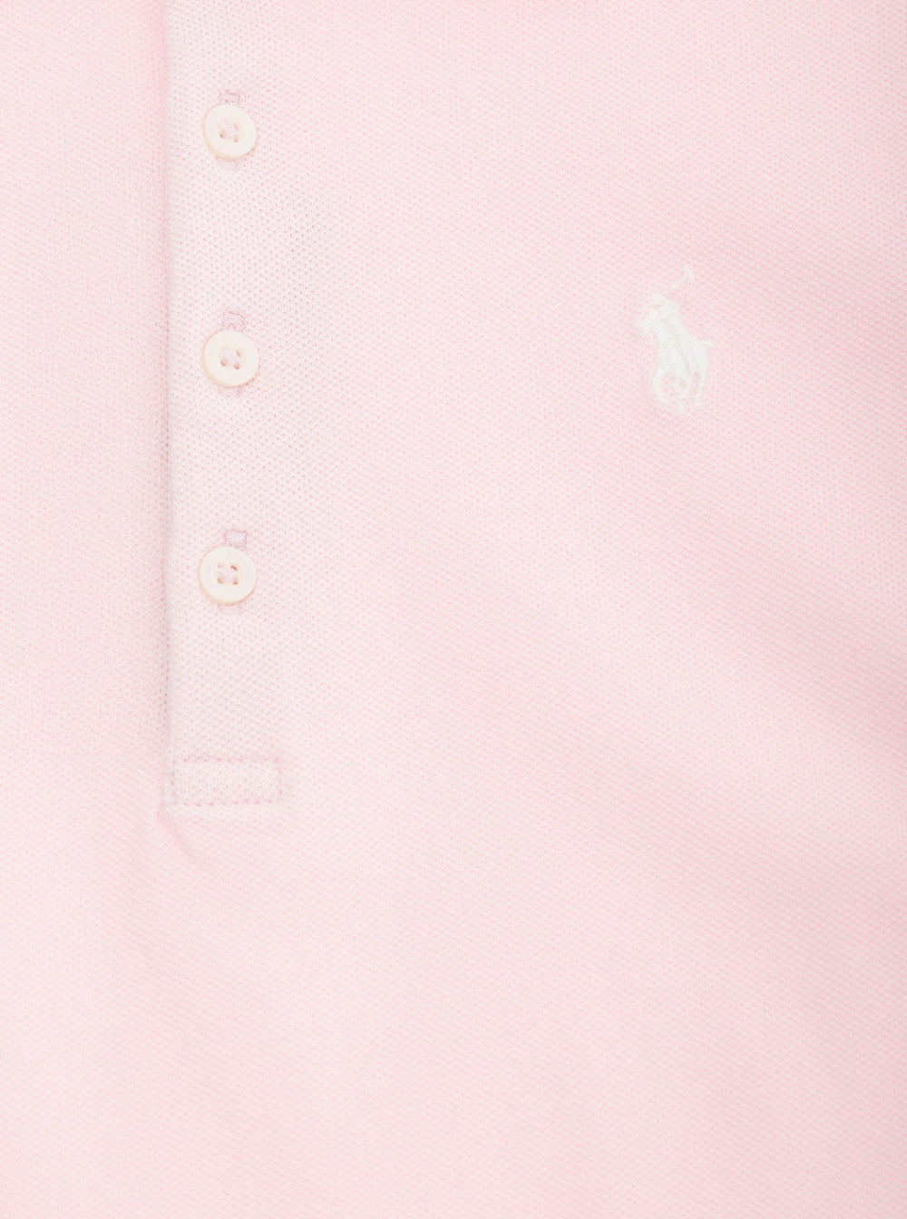 Pink Polo Shirt with Embroidered Pony Logo on the Front in Cotton Girl Tshirts And