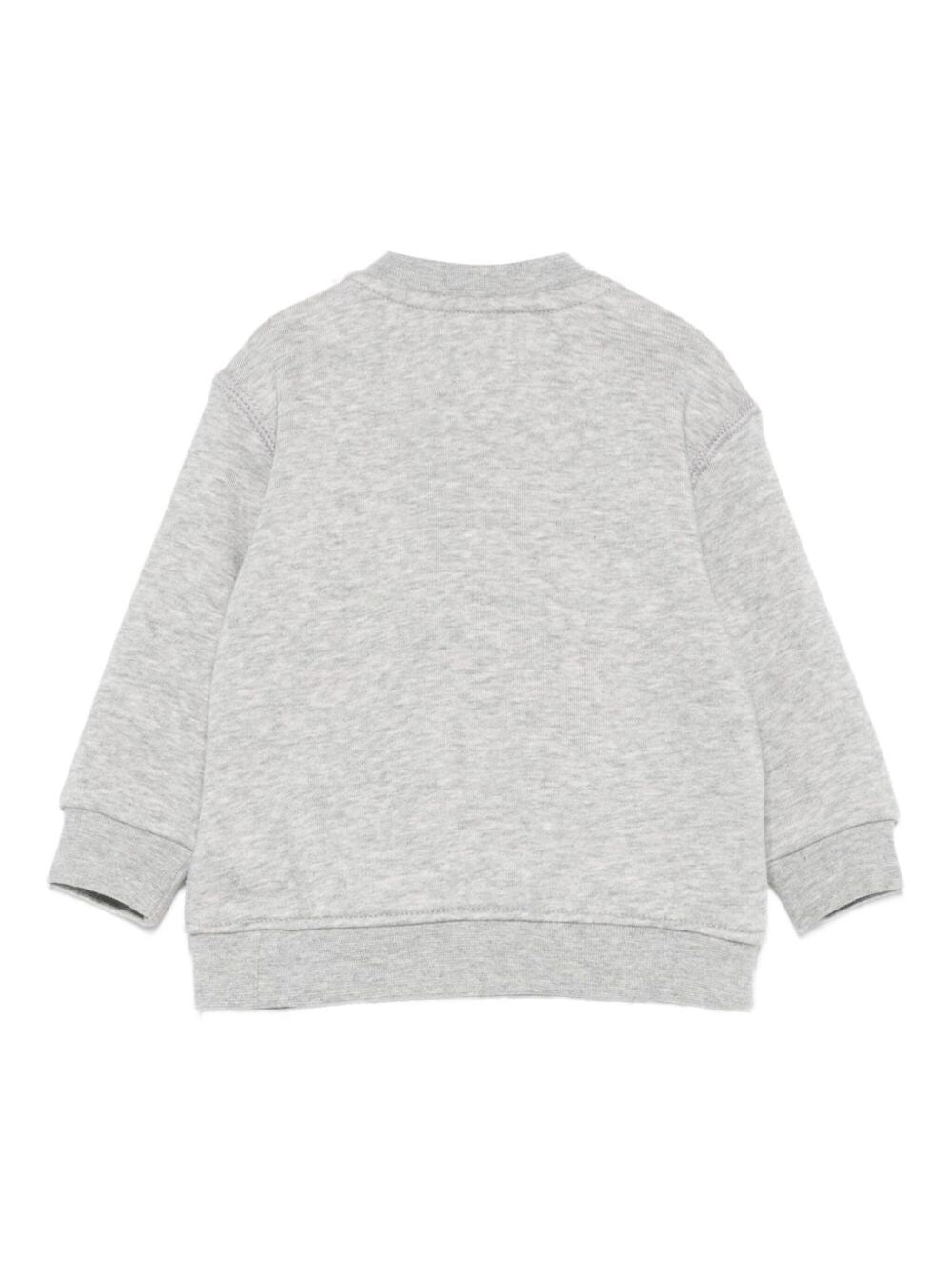 KNIT-PULLOVER-SWEATSHIRT Grey Cotton Polyester Sweatshirts