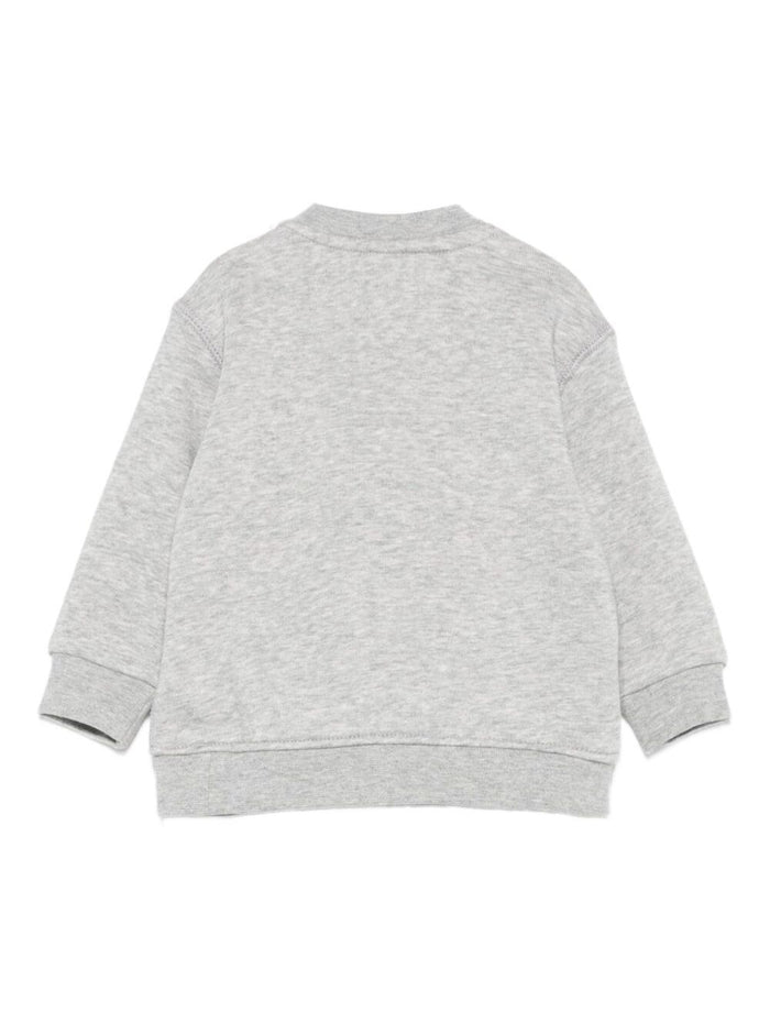 KNIT-PULLOVER-SWEATSHIRT Grey Cotton Polyester Sweatshirts