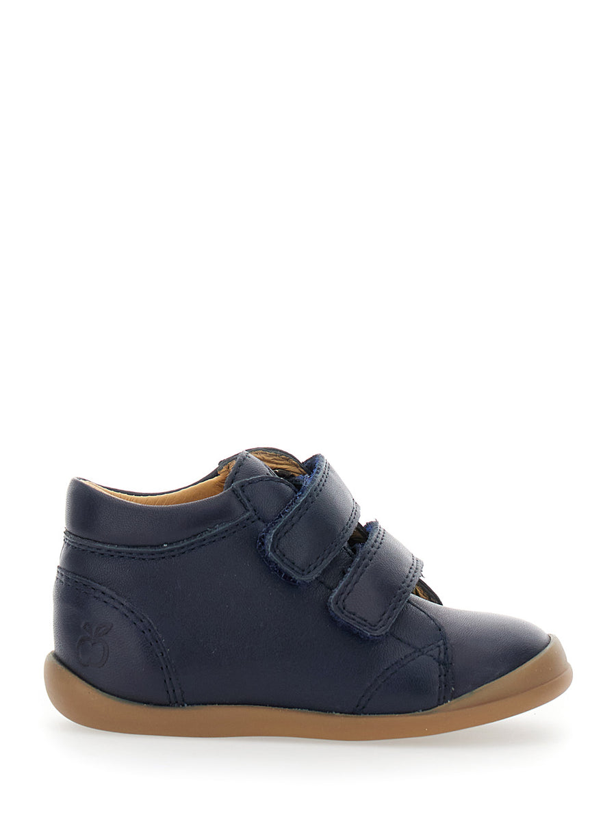 Blue Sneaker With Logo Rubber Trainers