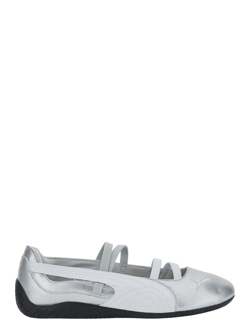 Speedcat Metallic Ballet Shoes with Elastic Band and Logo on the Front in Tech Fabric Woman Ballerinas