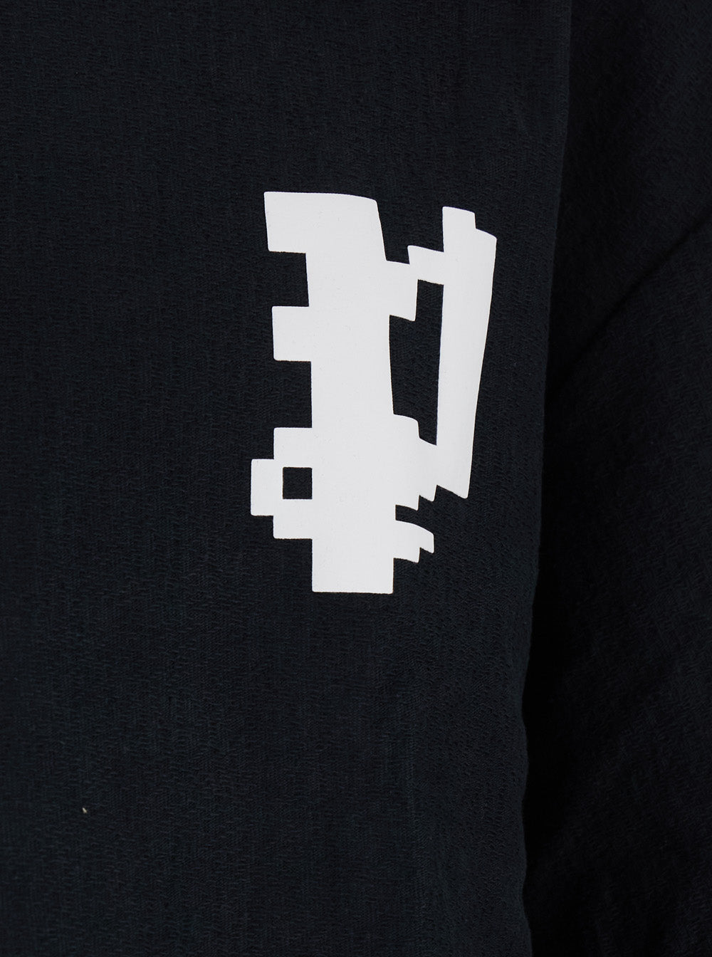 Black Crewneck T-Shirt with Logo on Front and Rear in Cotton Man Tshirts Polo Shirts