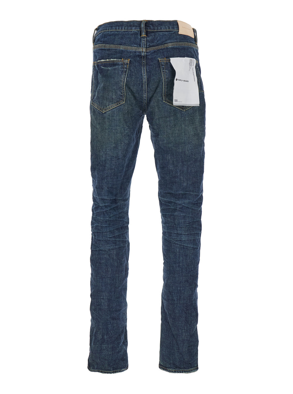 Blue Jeans with Low Rise and Stonewashed Effect in Denim Man Blu Cotton Lycra