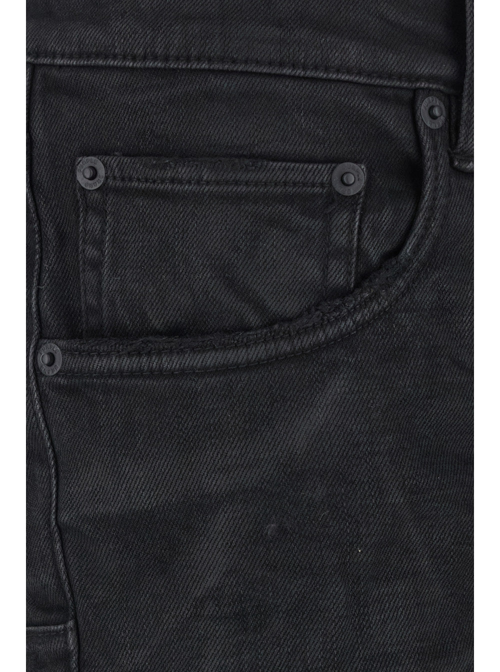 Black Jeans with Flare Leg and Logo Patch on the Rear in Denim Man Cotton Lycra