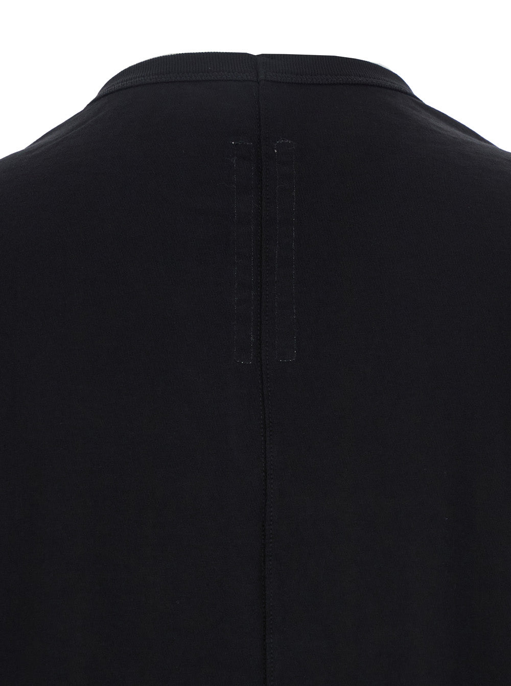 Brad Black Crewneck T-Shirt with Rear Stitching in Cotton Man Tshirts And Polo Shirts