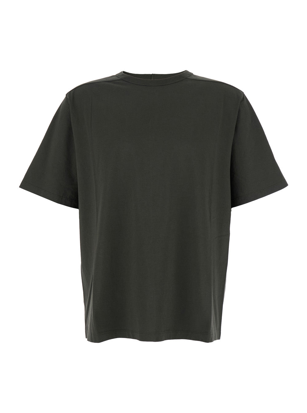 Brad Green Crewneck T-Shirt with Rear Stitching in Cotton Man Tshirts And Polo Shirts