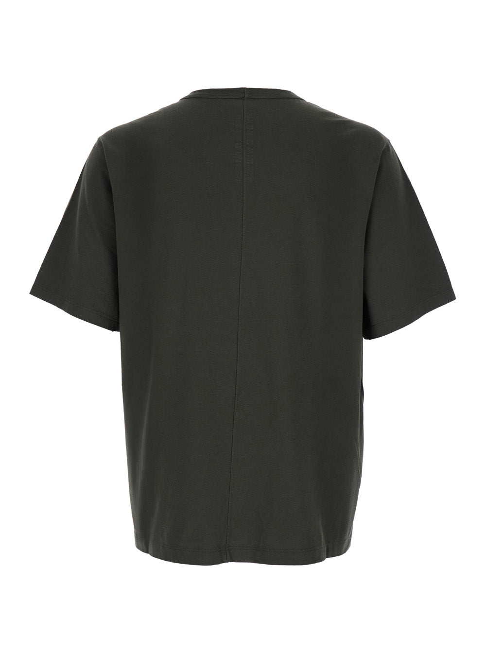Brad Green Crewneck T-Shirt with Rear Stitching in Cotton Man Tshirts And Polo Shirts
