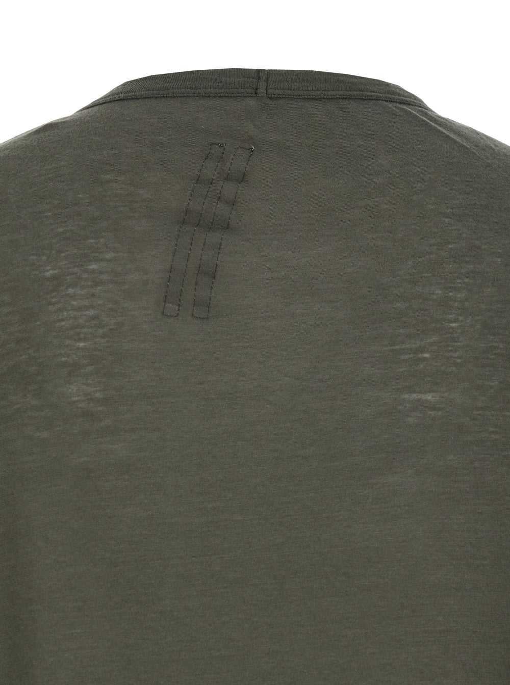 Brad Green Crewneck T-Shirt with Rear Stitching in Cotton Man Tshirts And Polo Shirts