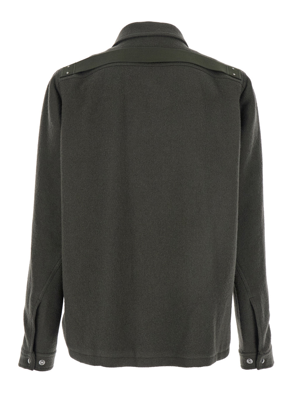 Brad Green Jacket with Classic Collar in Wool Man Outerwear