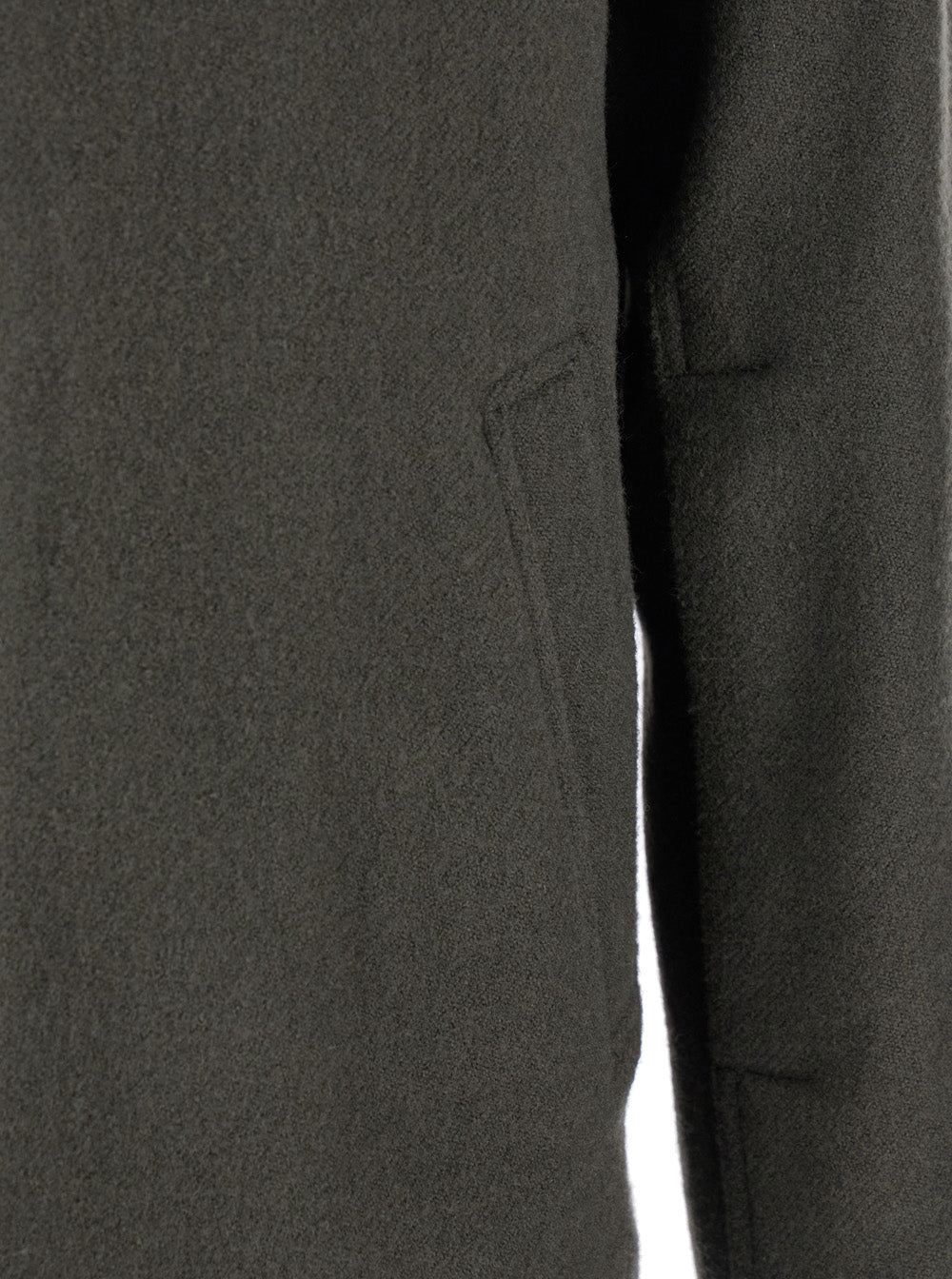 Brad Green Jacket with Classic Collar in Wool Man Outerwear