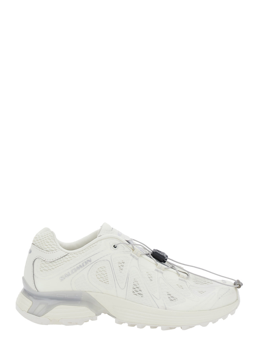 Xt-Whisper White Sneakers With Printed Logo On The Side And Drawstring Closure Fabric Unisex