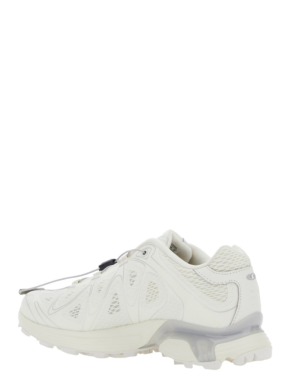 Xt-Whisper White Sneakers With Printed Logo On The Side And Drawstring Closure Fabric Unisex