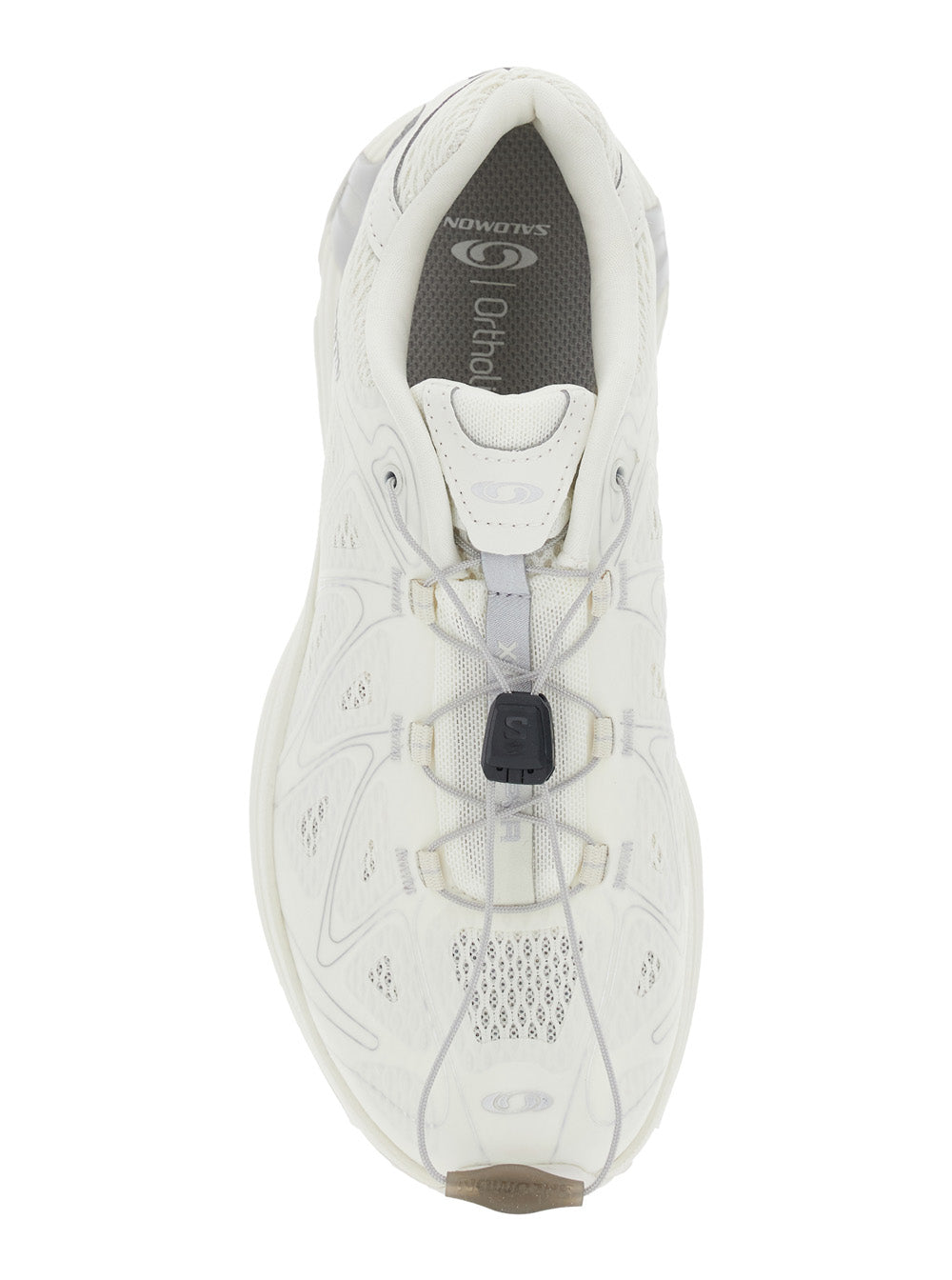 Xt-Whisper White Sneakers With Printed Logo On The Side And Drawstring Closure Fabric Unisex
