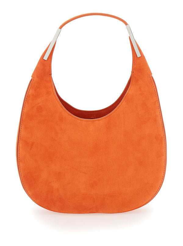 Florence Small Orange Shoulder Bag Suede