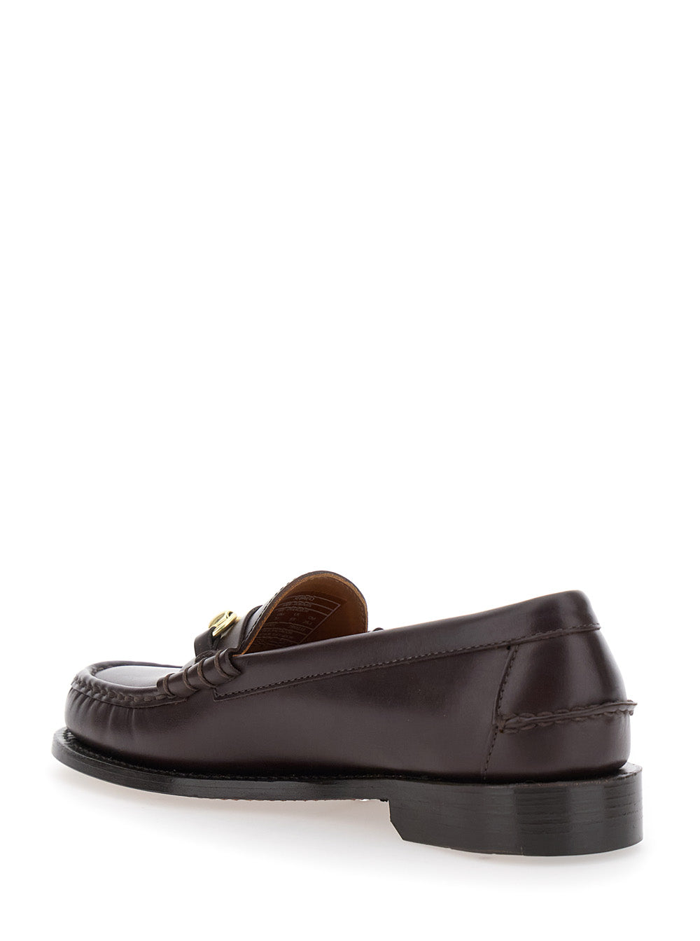 Joe Modena Bordeaux Pull-On Loafers With Horsebit Detail Leather Man