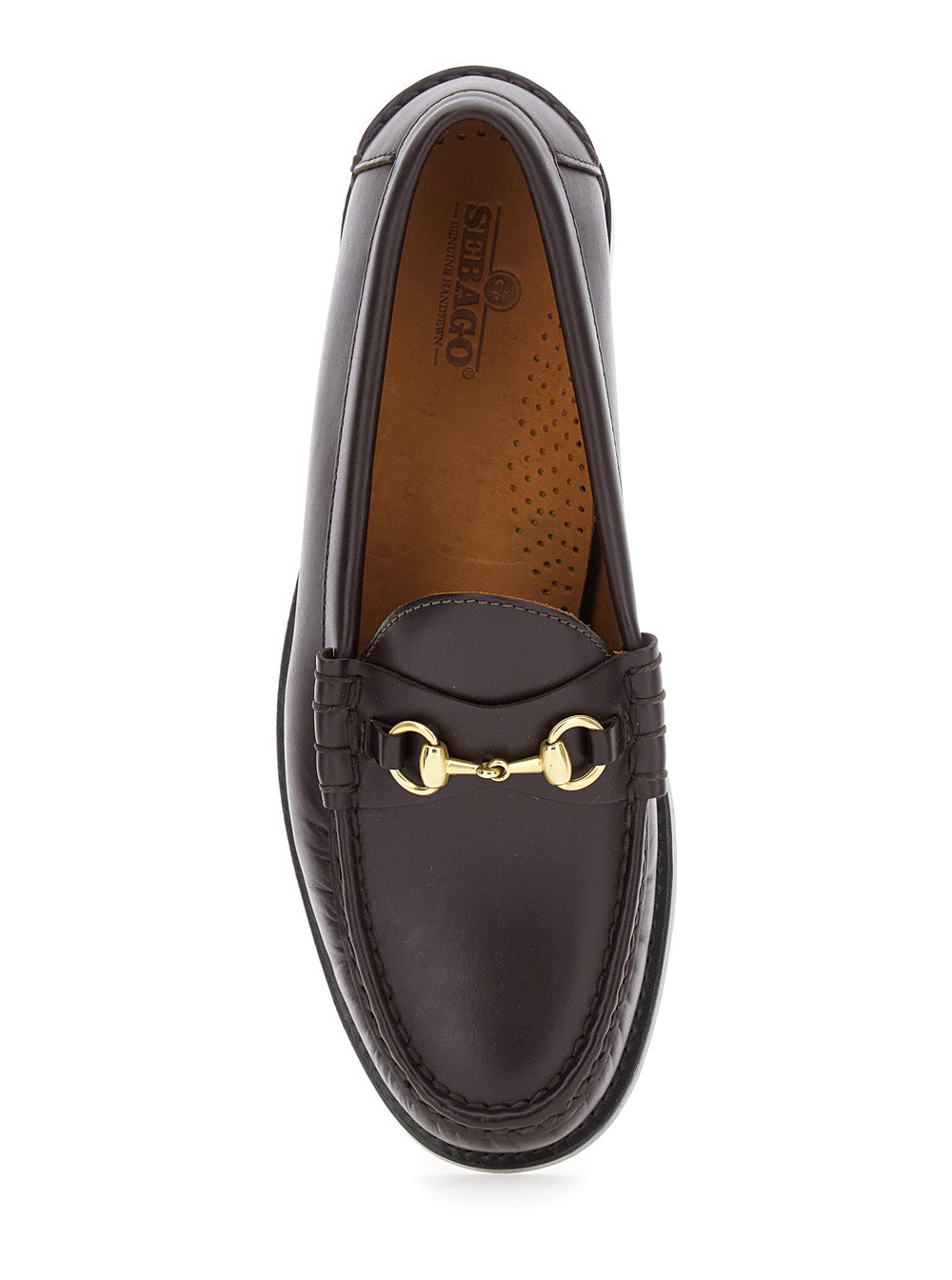 Joe Modena Bordeaux Pull-On Loafers With Horsebit Detail Leather Man