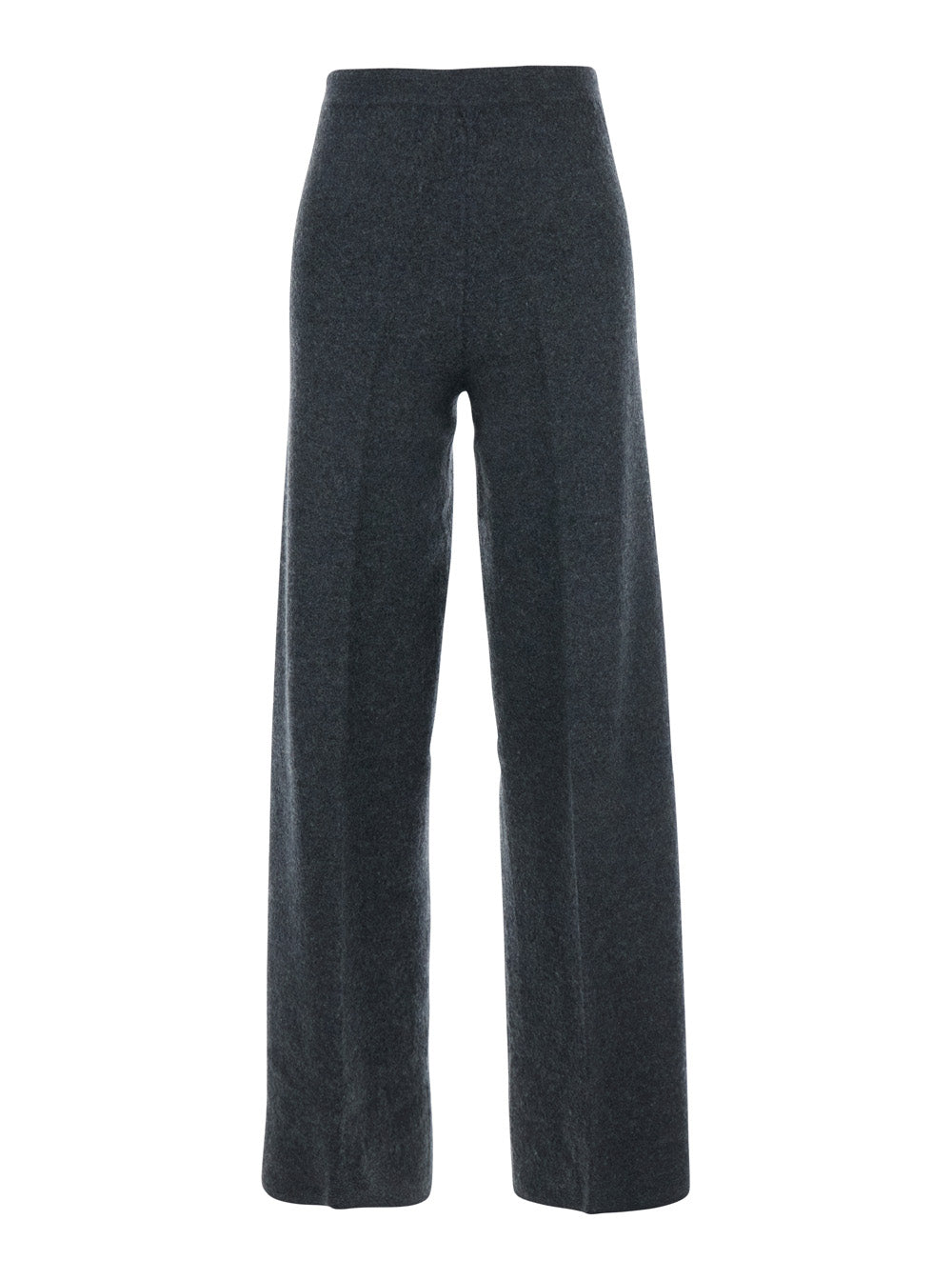 Grey Trousers with Back Pocket in Stretch Wool Woman Virgin