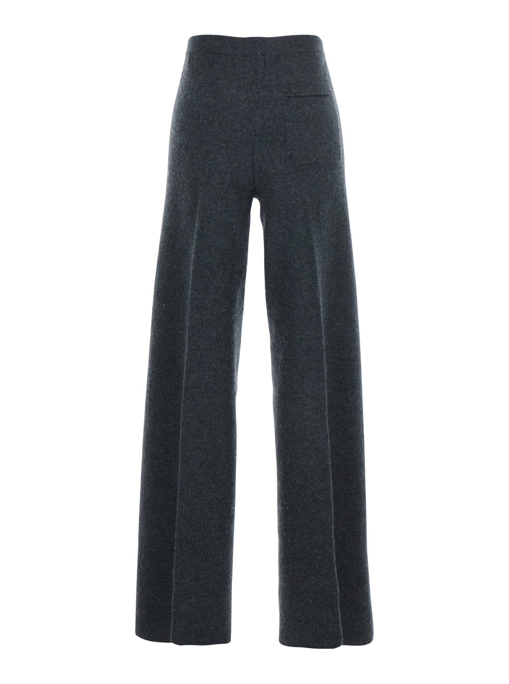 Grey Trousers with Back Pocket in Stretch Wool Woman Virgin