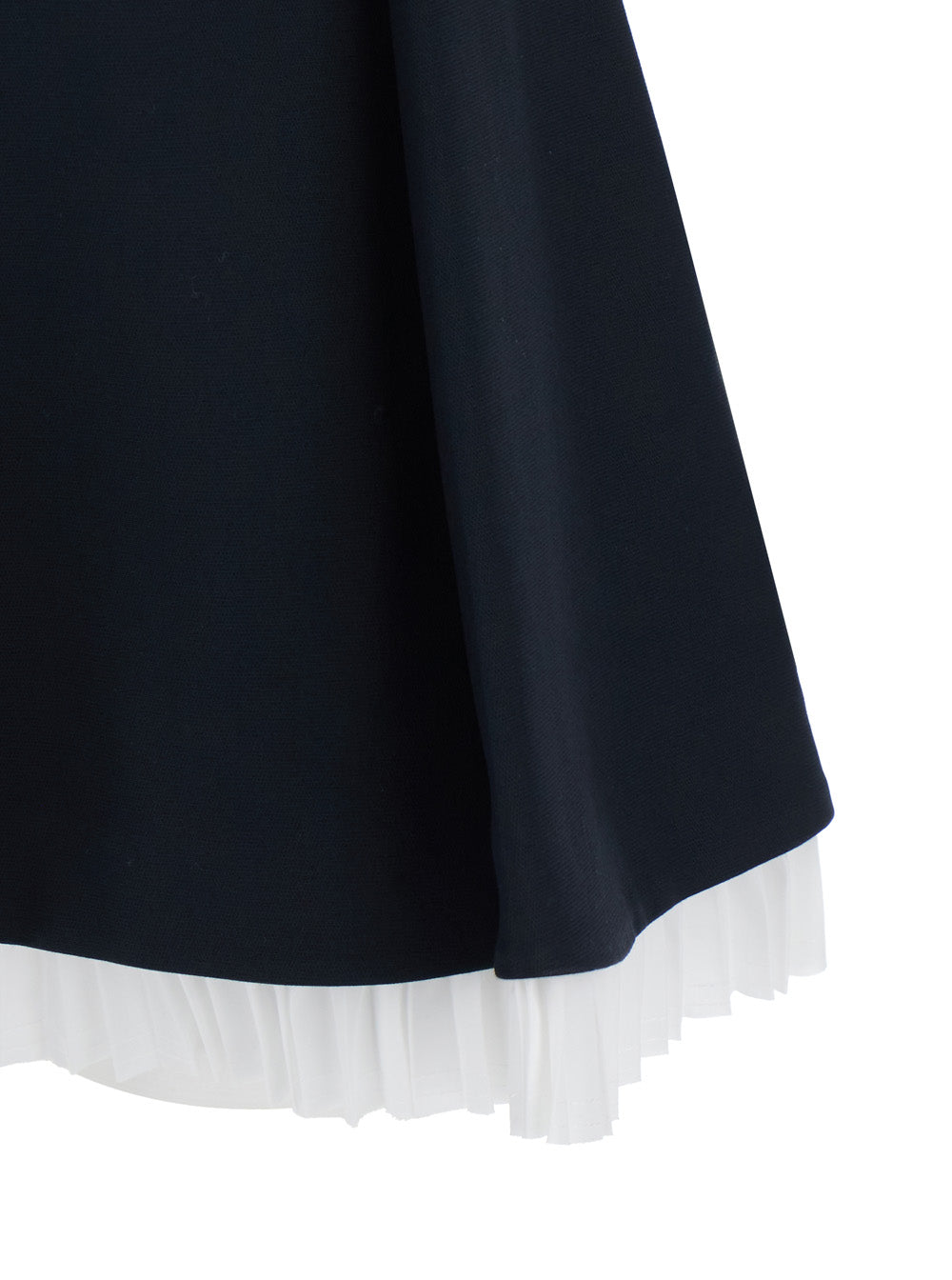 Dorothie Black Off-Shoulder Mini Dress with Contrasting Hem in Cotton Blend Stretch Woman Polyamide Elastane