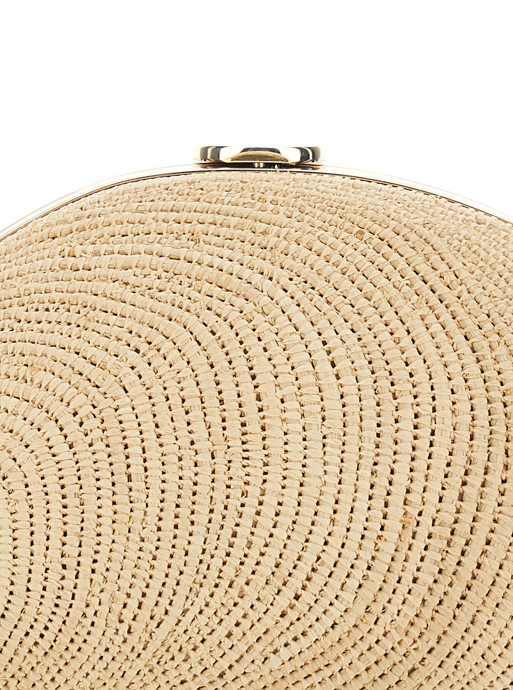 Bridget Beige Shell-Shaped Clutch in Raffia Woman Clutches And Pochettes
