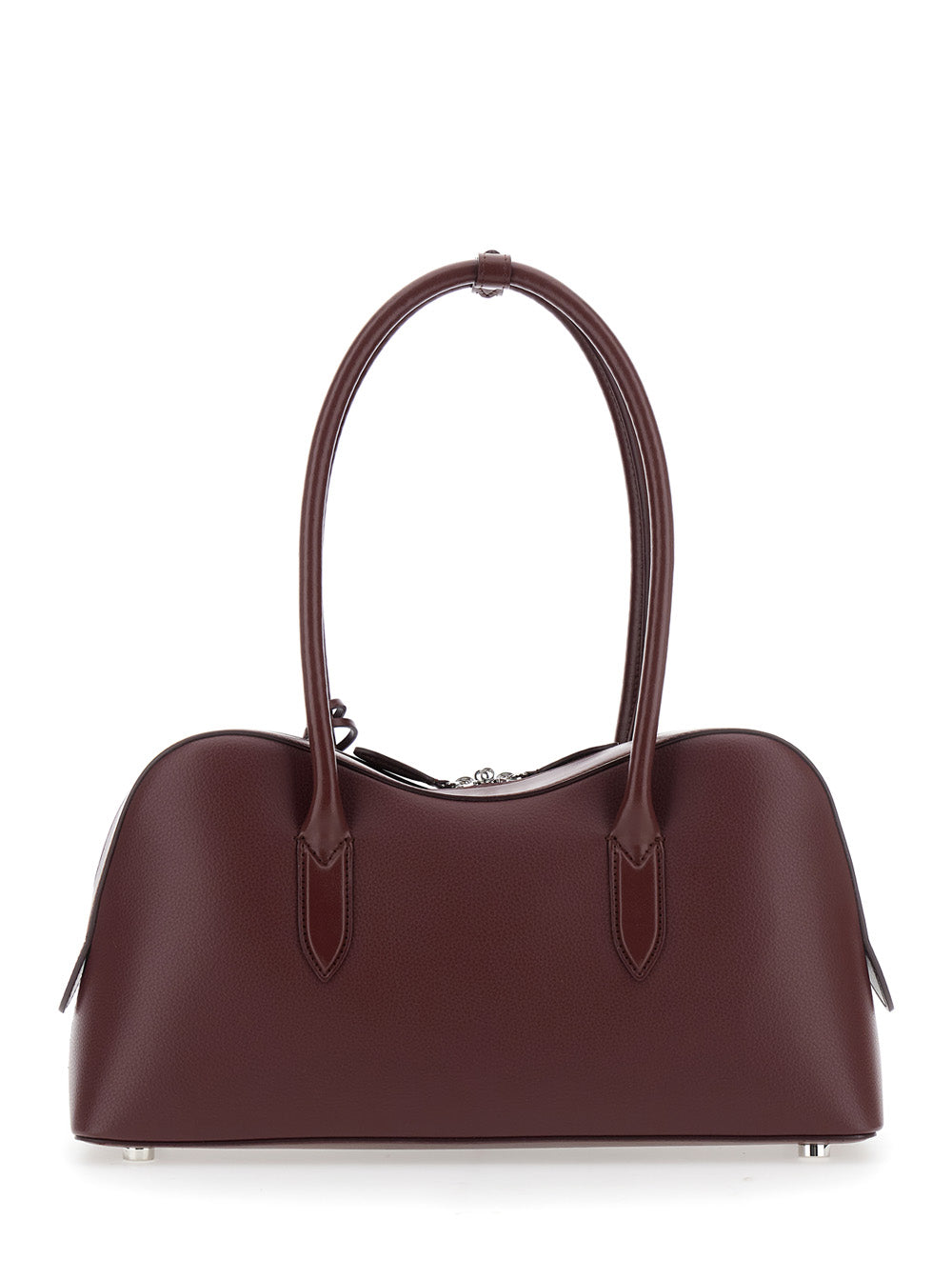 Ryder Bordeaux Handbag with Two Top Handles and Front Padlock Detail Logo in Ecoleather Woman Polyamide Hand Bags