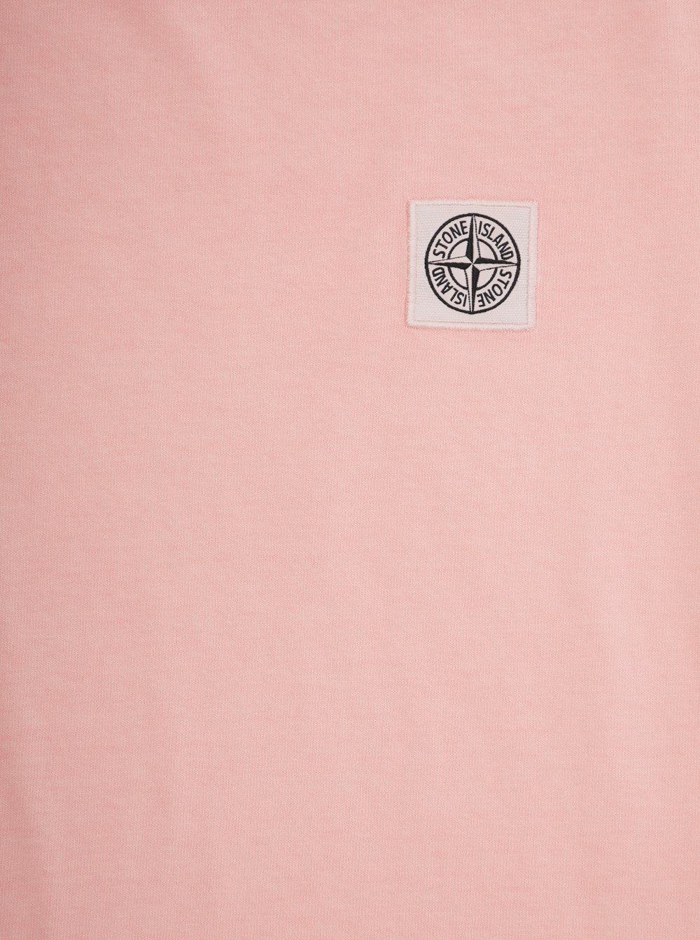 Pink T-Shirt with Round Neck and Logo Patch on the Front in Cotton Boy Tshirts Polo Shirts
