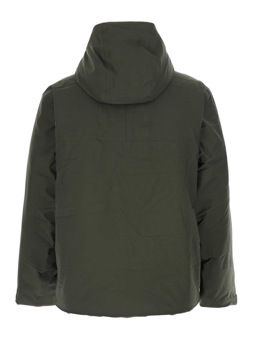 Green Jacket with Drawstring Hood in Tech Fabric Man Outerwear