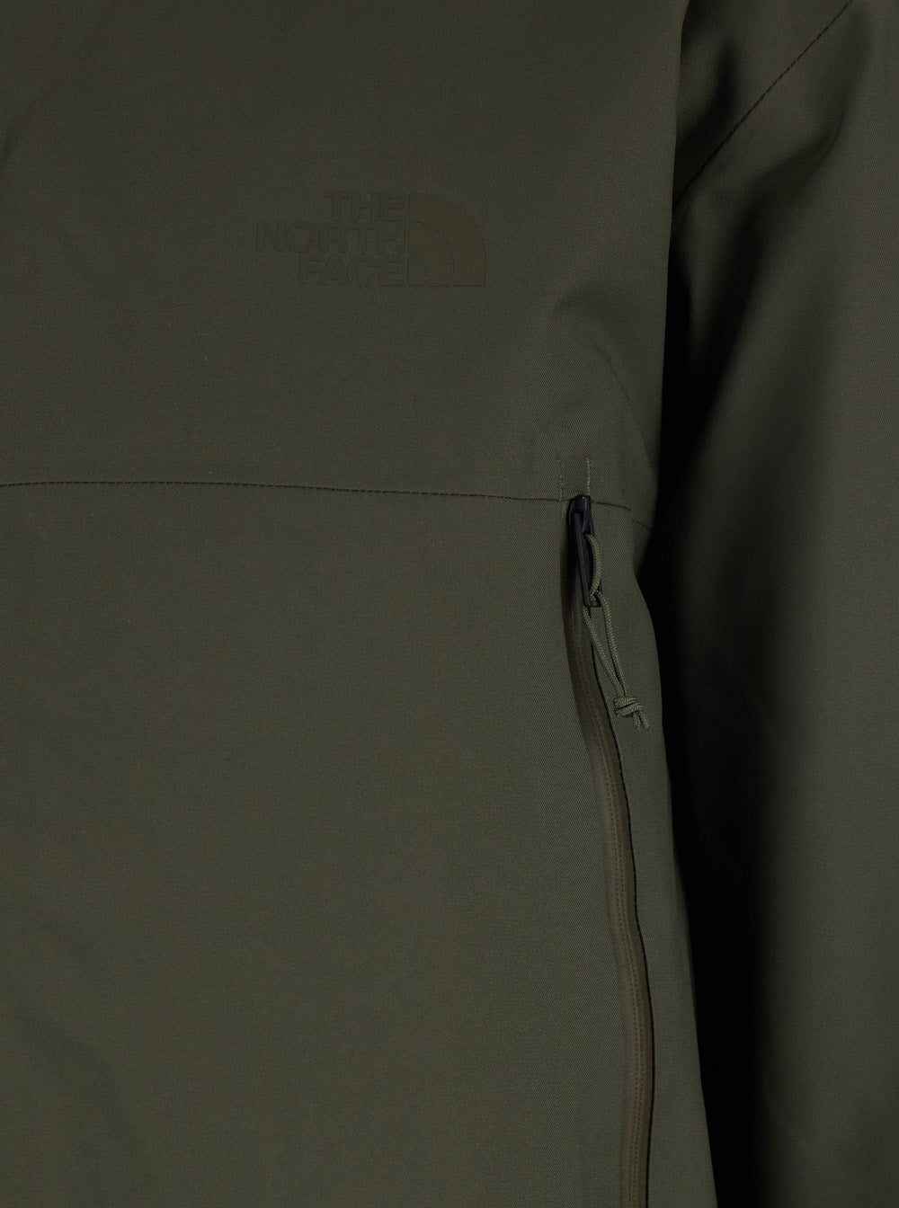 Green Jacket with Drawstring Hood in Tech Fabric Man Outerwear