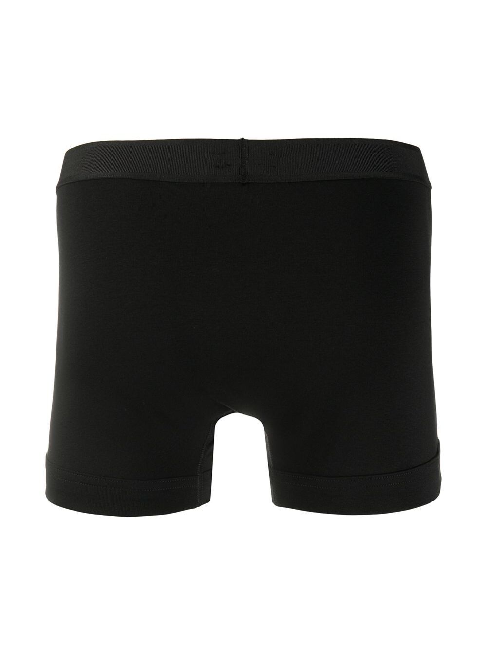 Black Cotton Boxer with Logo Elastane Underwear