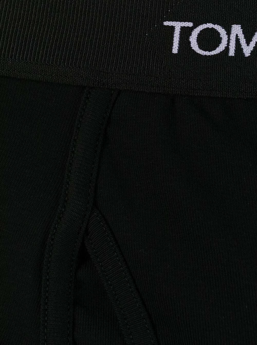Black Cotton Boxer with Logo Elastane Underwear