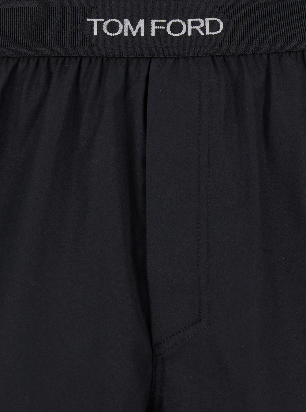 Black Boxers With Branded Band Tech Fabric Man Cotton Elastane Underwear