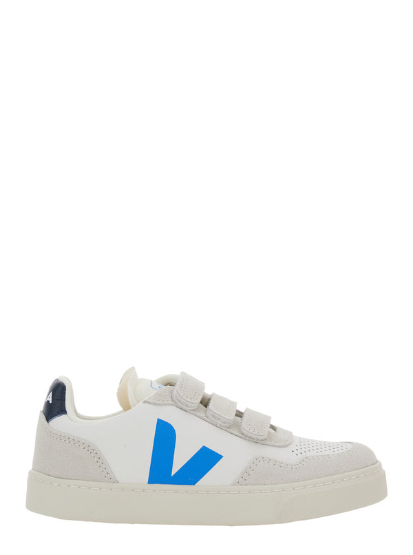 V-90 White Low Top Sneakers Leather Trainers